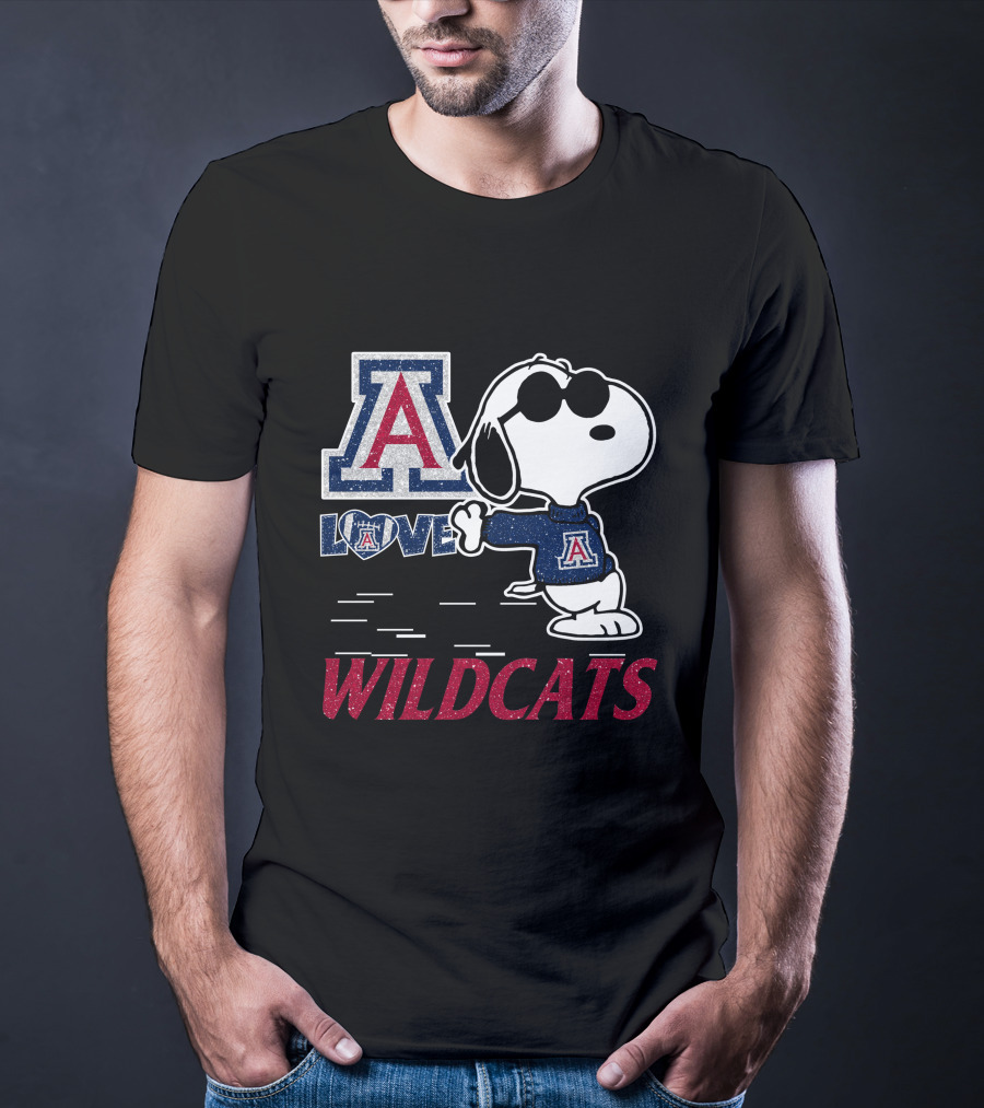 Snoopy Love Arizona Wildcats T-Shirt