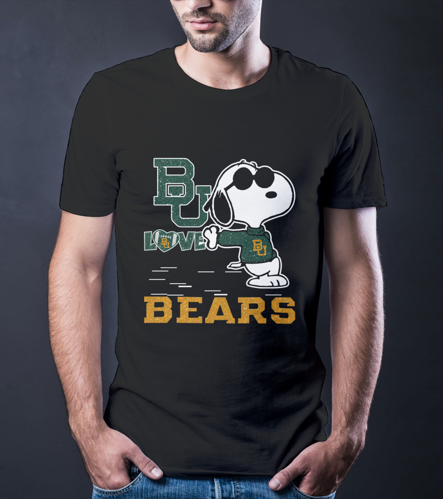 BU Love Snoopy Baylor Bears T-Shirt