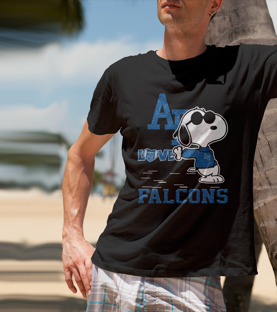 Snoopy Love Air Force Falcons AF Peanuts T-Shirt