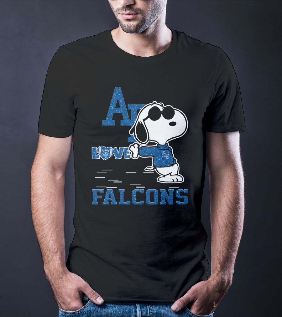 Snoopy Love Air Force Falcons AF Peanuts T-Shirt