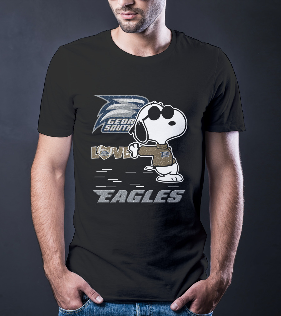 Snoopy Georgia Southern Eagles Love T-Shirt