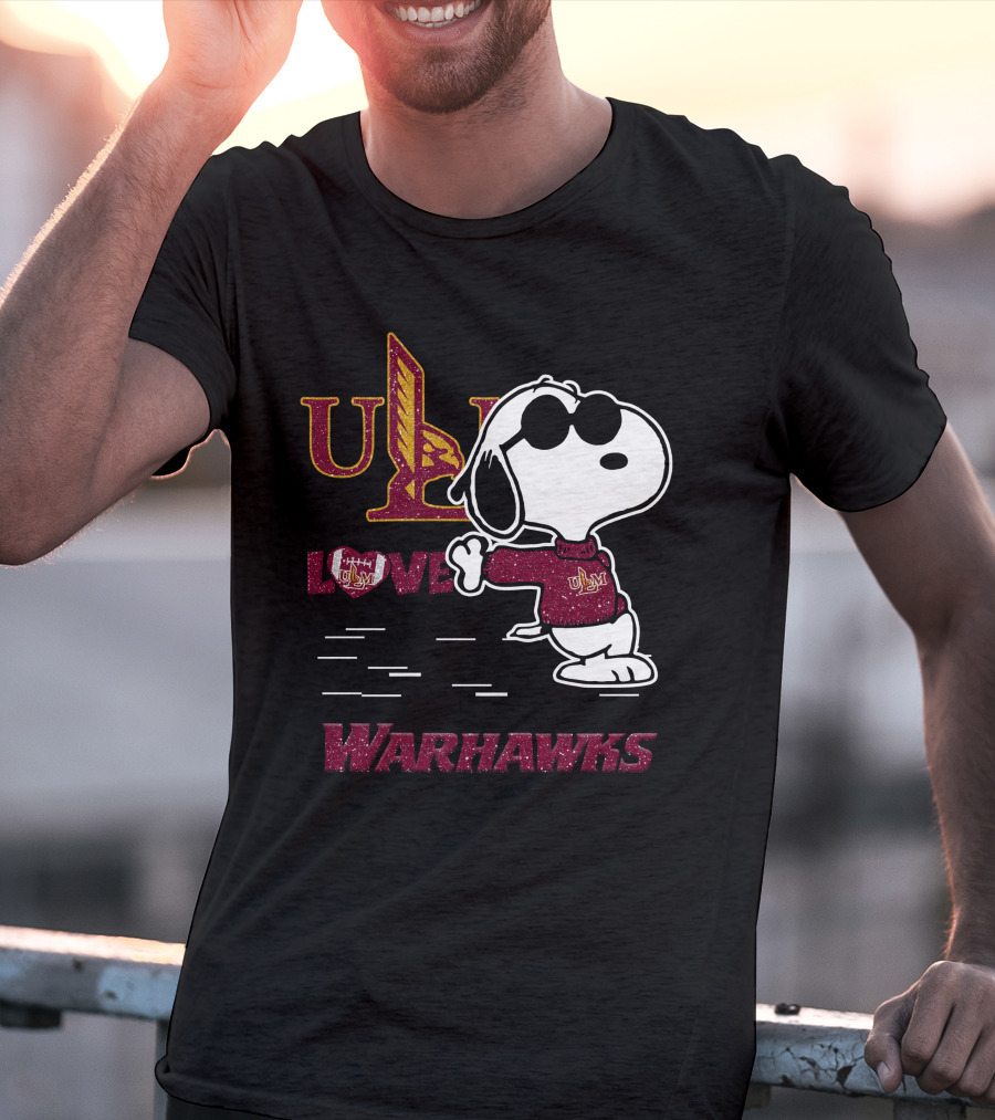 Snoopy ULM Love Warhawks T-Shirt