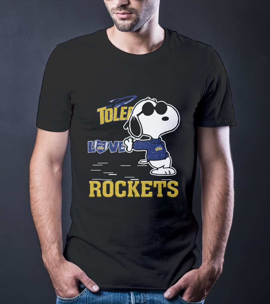Snoopy Love Toledo Rockets T-Shirt