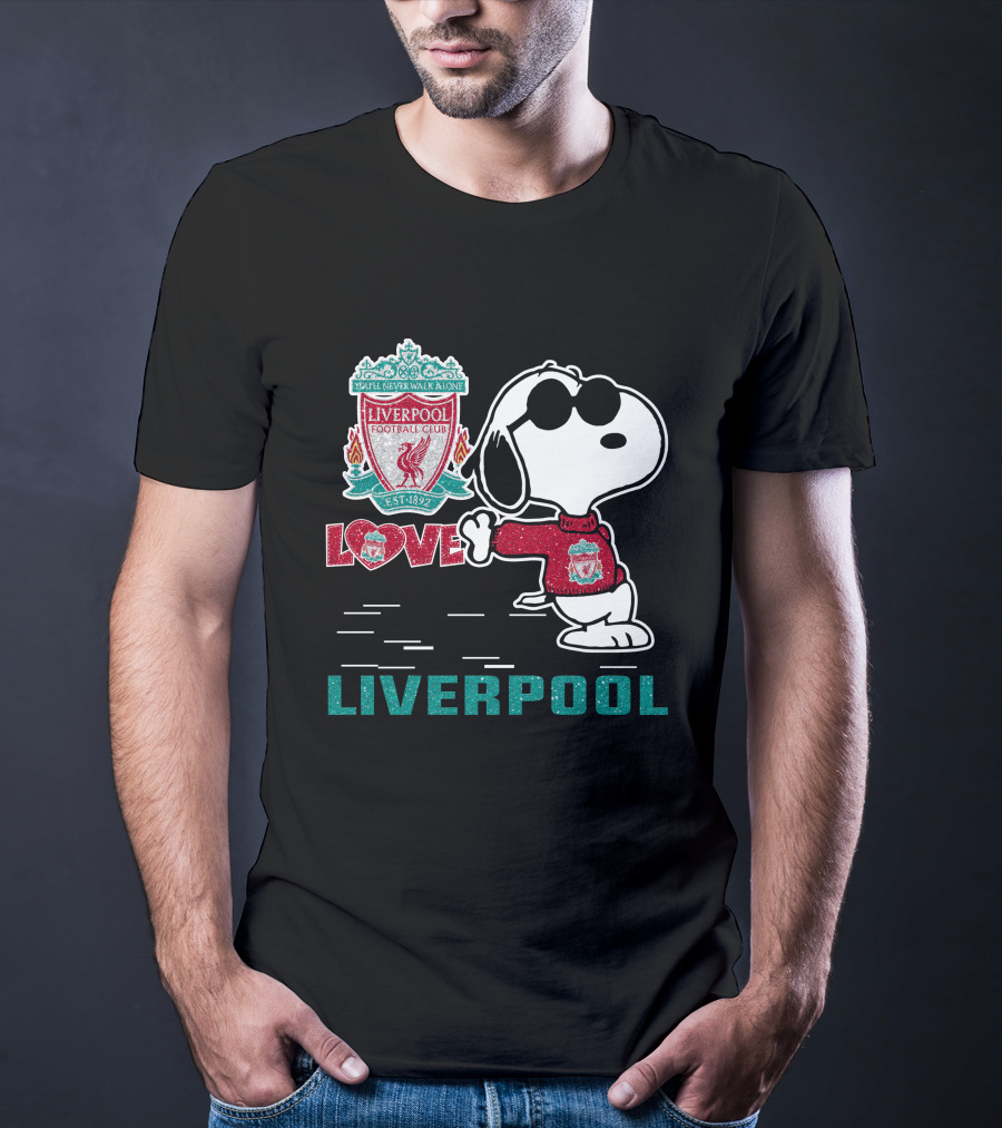 Snoopy Love Liverpool Football Club You’ll Never Walk Alone 131 T-Shirt