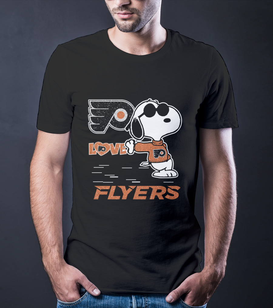 Snoopy Philadelphia Flyers Love T-Shirt