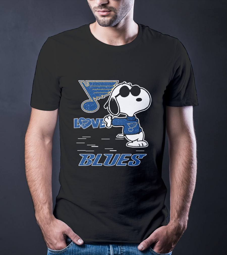 Snoopy Love St Louis Blues T-Shirt