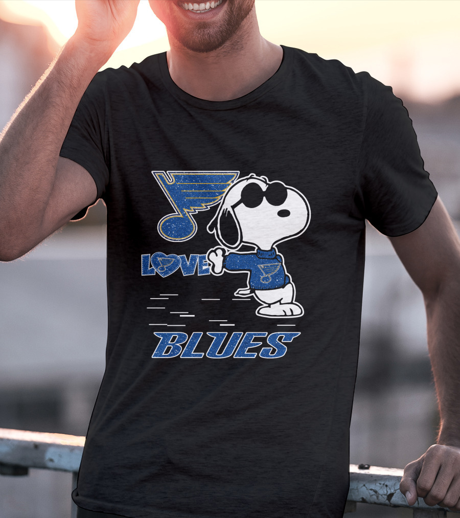 Snoopy Love St Louis Blues T-Shirt