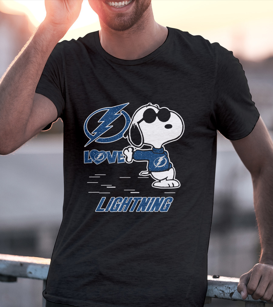 Snoopy Lightning Love Tampa Bay T-Shirt