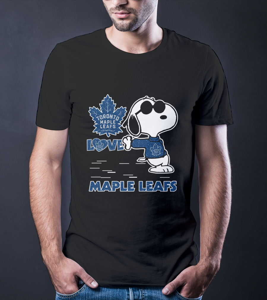 Snoopy Love Toronto Maple Leafs Hockey Enthusiast T-Shirt