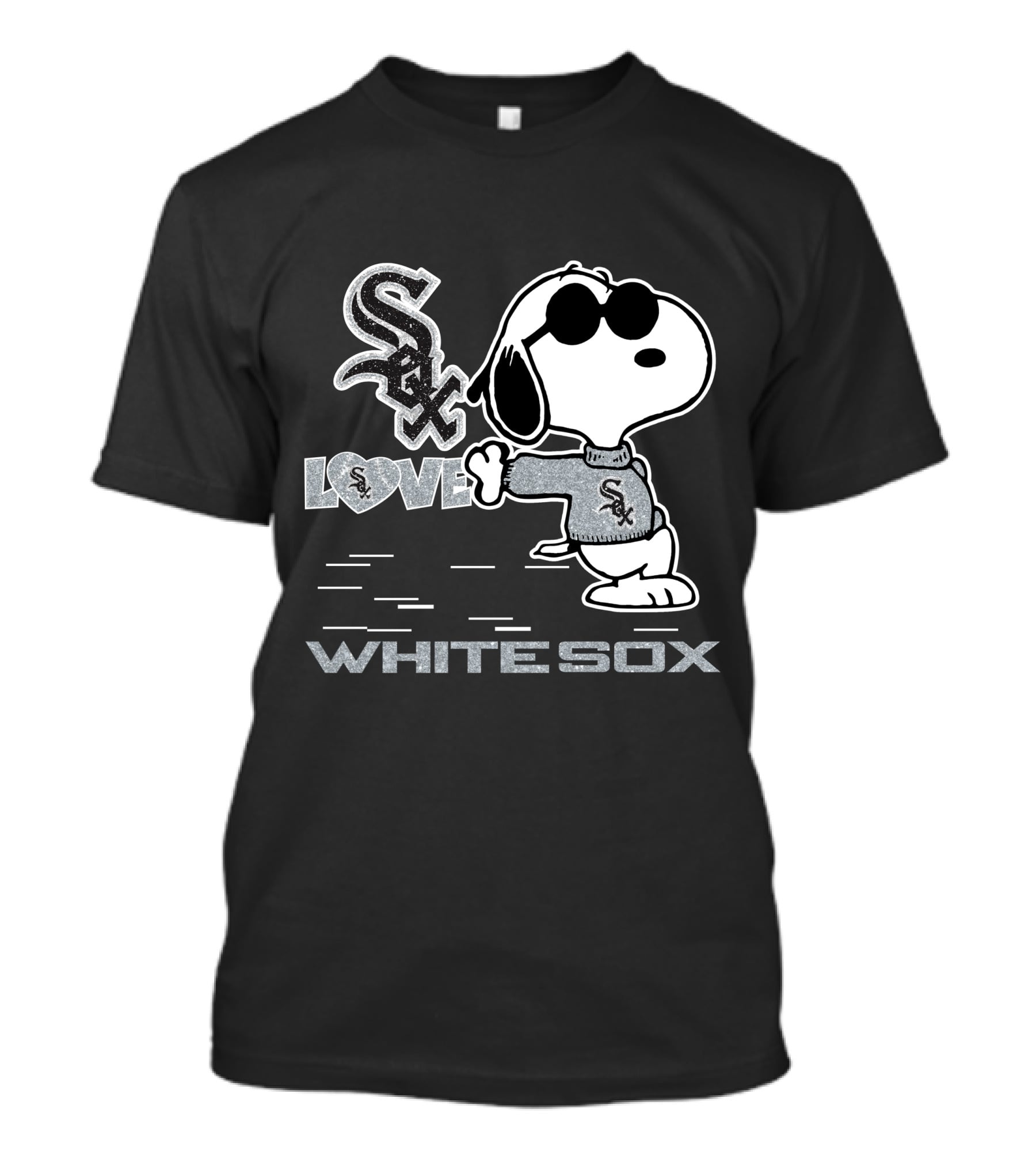 Snoopy Sox Love White Sox T-Shirt