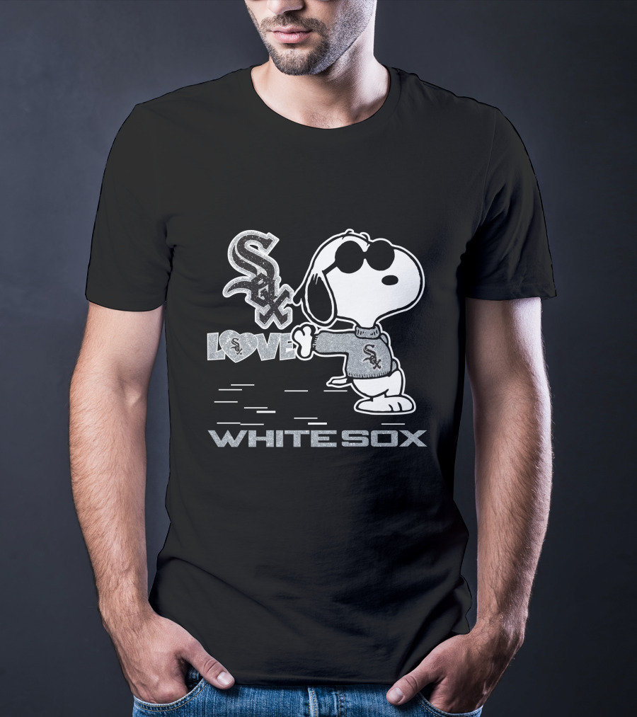 Snoopy Sox Love White Sox T-Shirt
