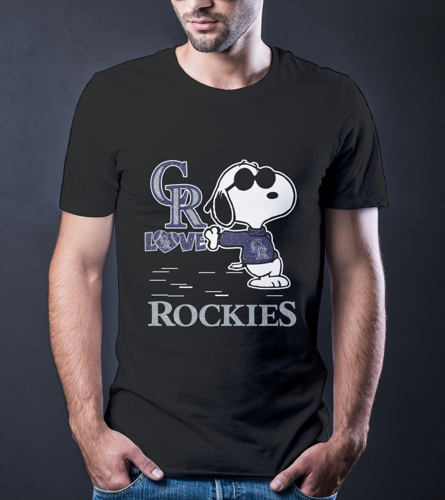 Snoopy Colorado Rockies Love T-Shirt