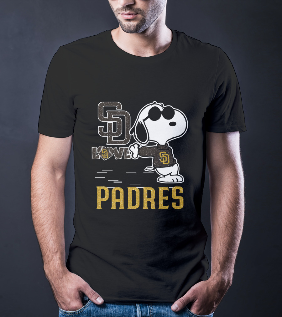 Snoopy Padres Love San Diego Padres T-Shirt
