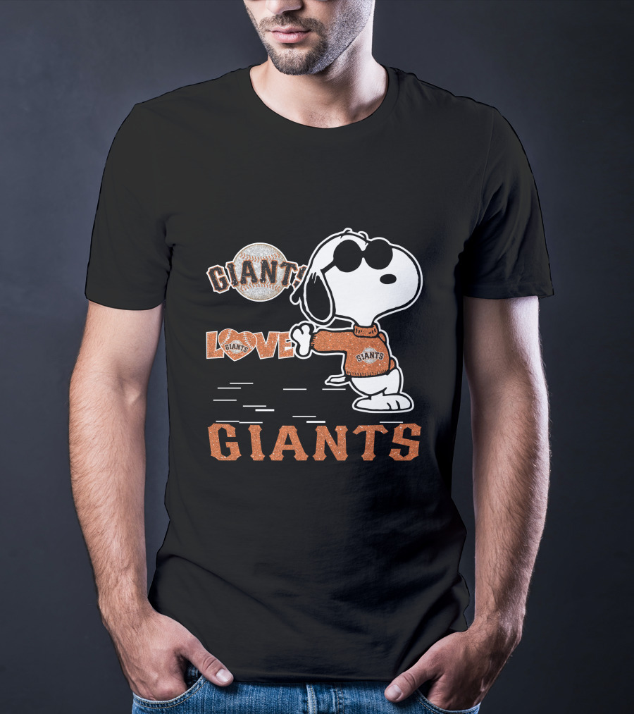 Snoopy Giants Love San Francisco Giants T-Shirt
