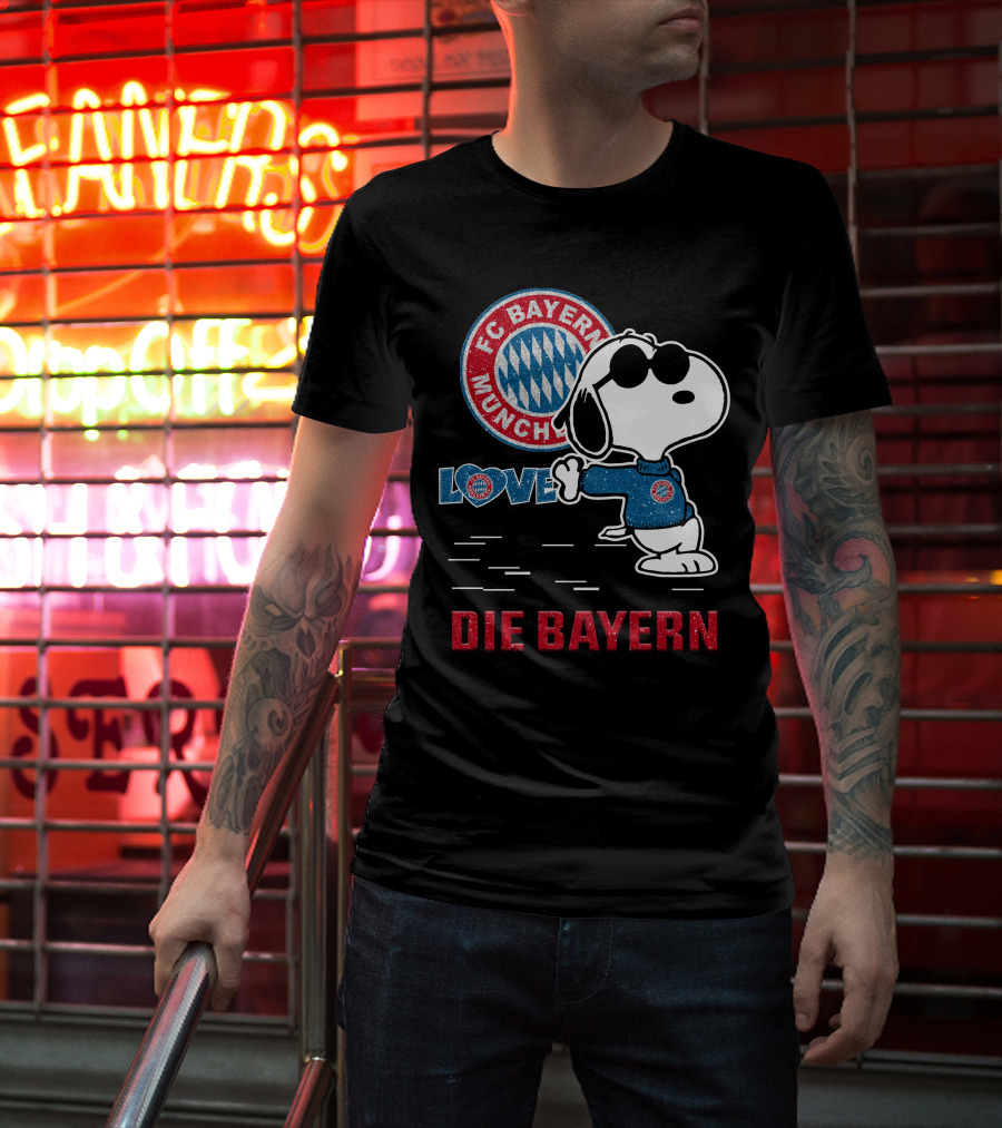 Snoopy Love FC Bayern München Die Bayern T-Shirt