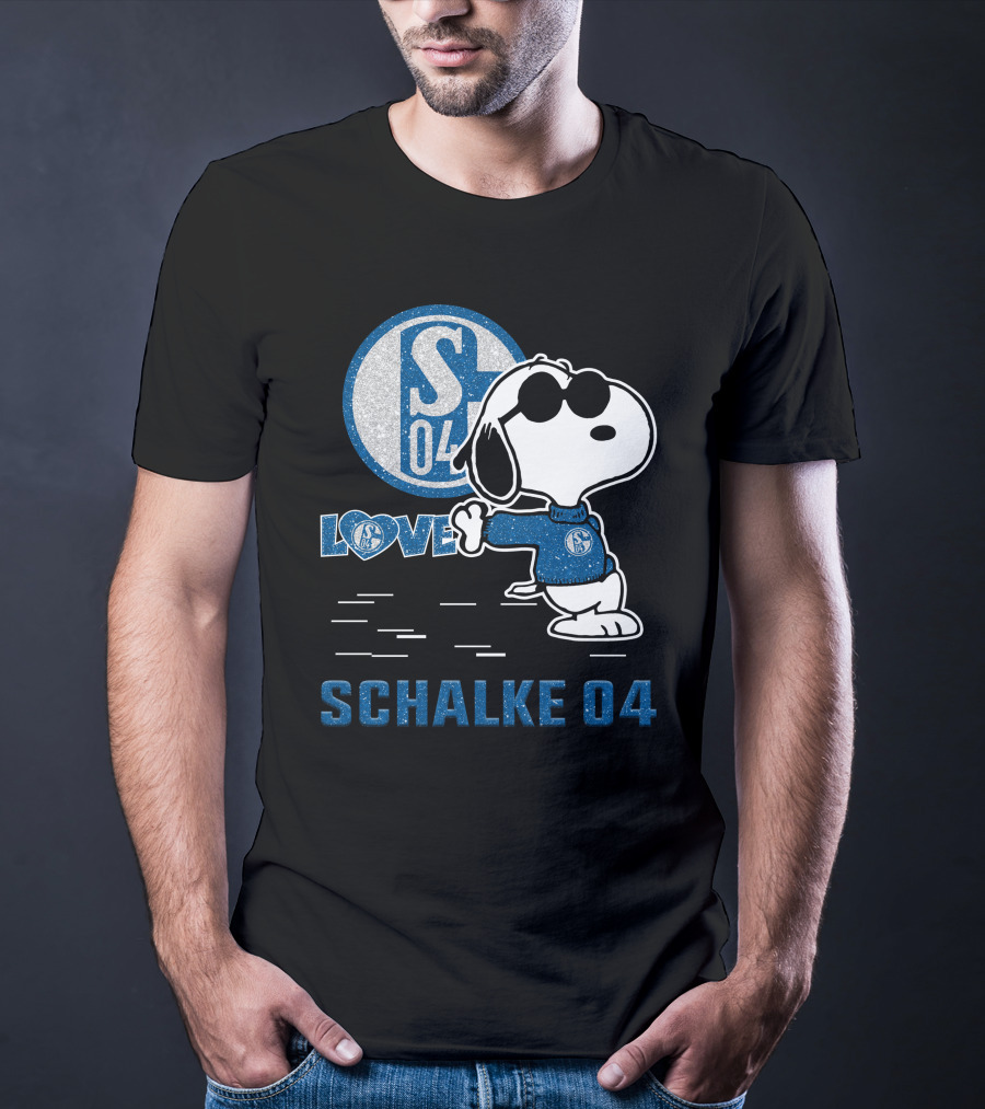 Snoopy Love Schalke 04 S04 Fan Collection T-Shirt