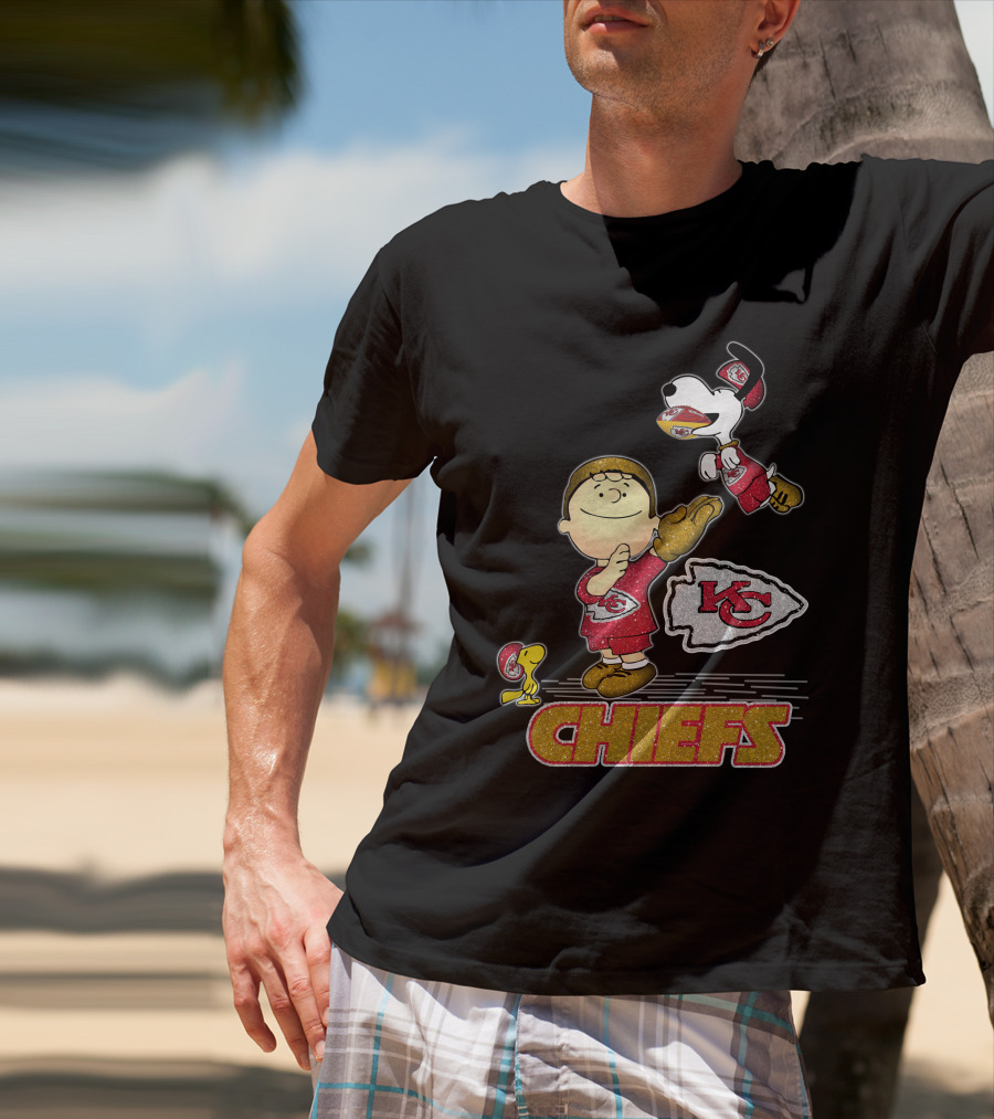 Snoopy And Friends Celebrate Kansas City Chiefs Football T-Shirt