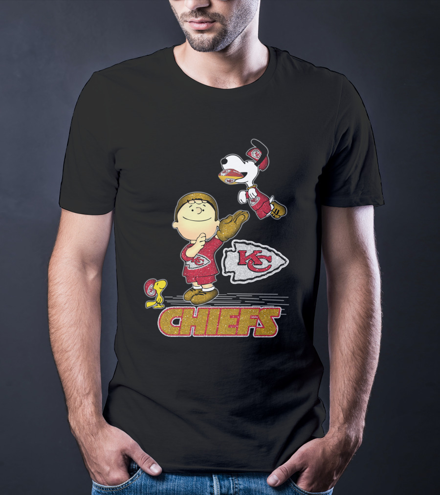 Snoopy And Friends Celebrate Kansas City Chiefs Football T-Shirt