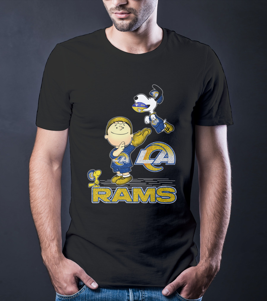Snoopy And Friends Celebrate Los Angeles Rams With Team Spirit T-Shirt
