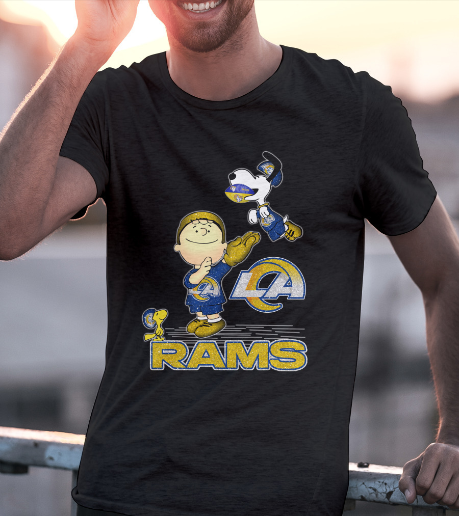 Snoopy And Friends Celebrate Los Angeles Rams With Team Spirit T-Shirt