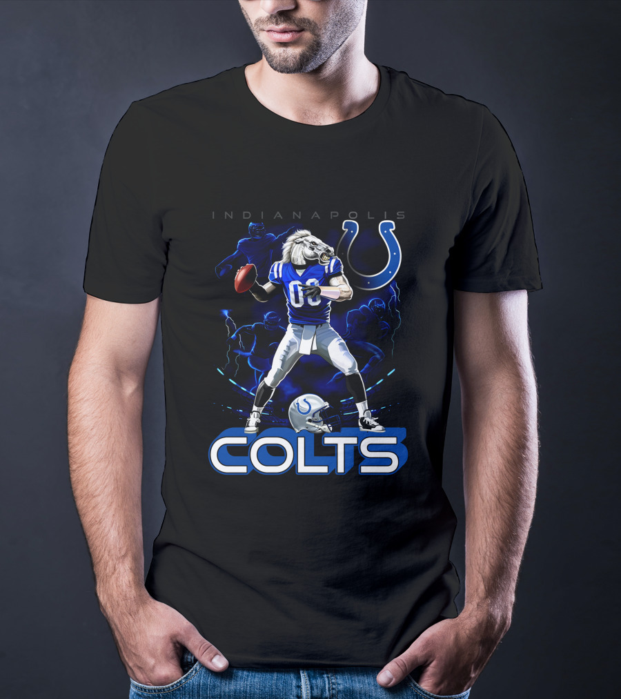 Indianapolis Colts Football Horse Quarterback 03 T-Shirt