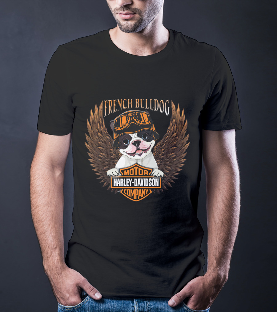 French Bulldog Harley Davidson Motor Company T-Shirt