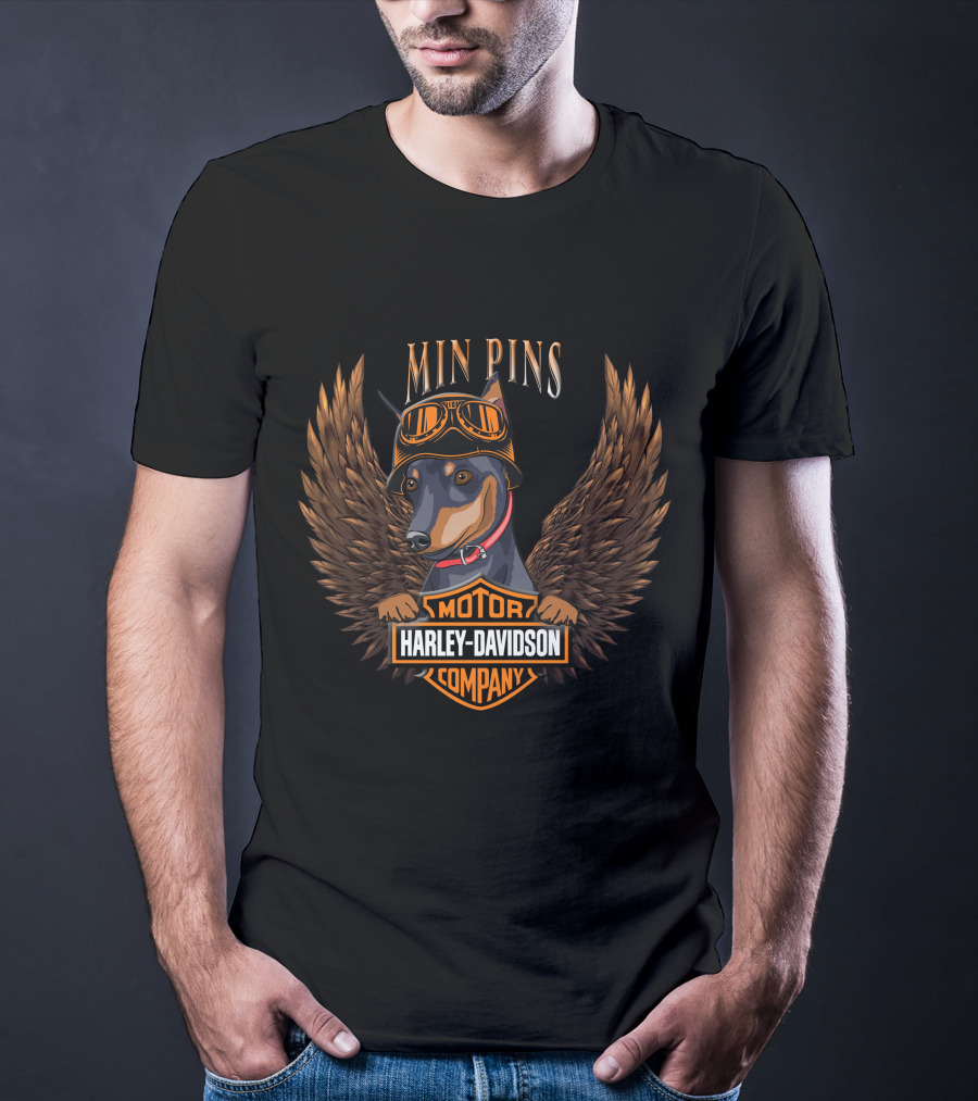 Min Pins Harley Davidson Motor Company T-Shirt