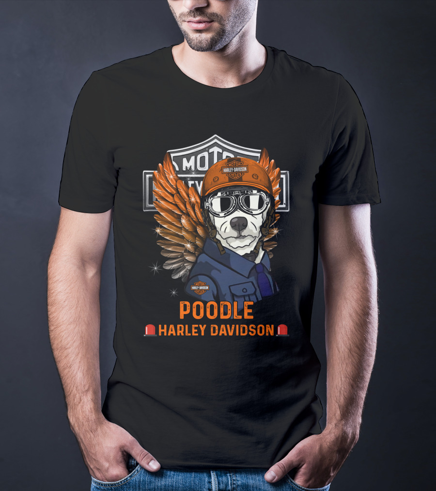 Poodle Harley Davidson Motor Cycles T-Shirt