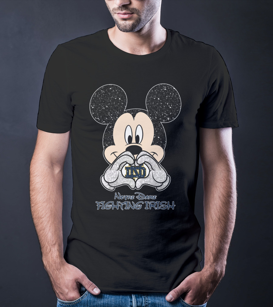 Mickey Heart ND Notre Dame Fighting Irish T-Shirt