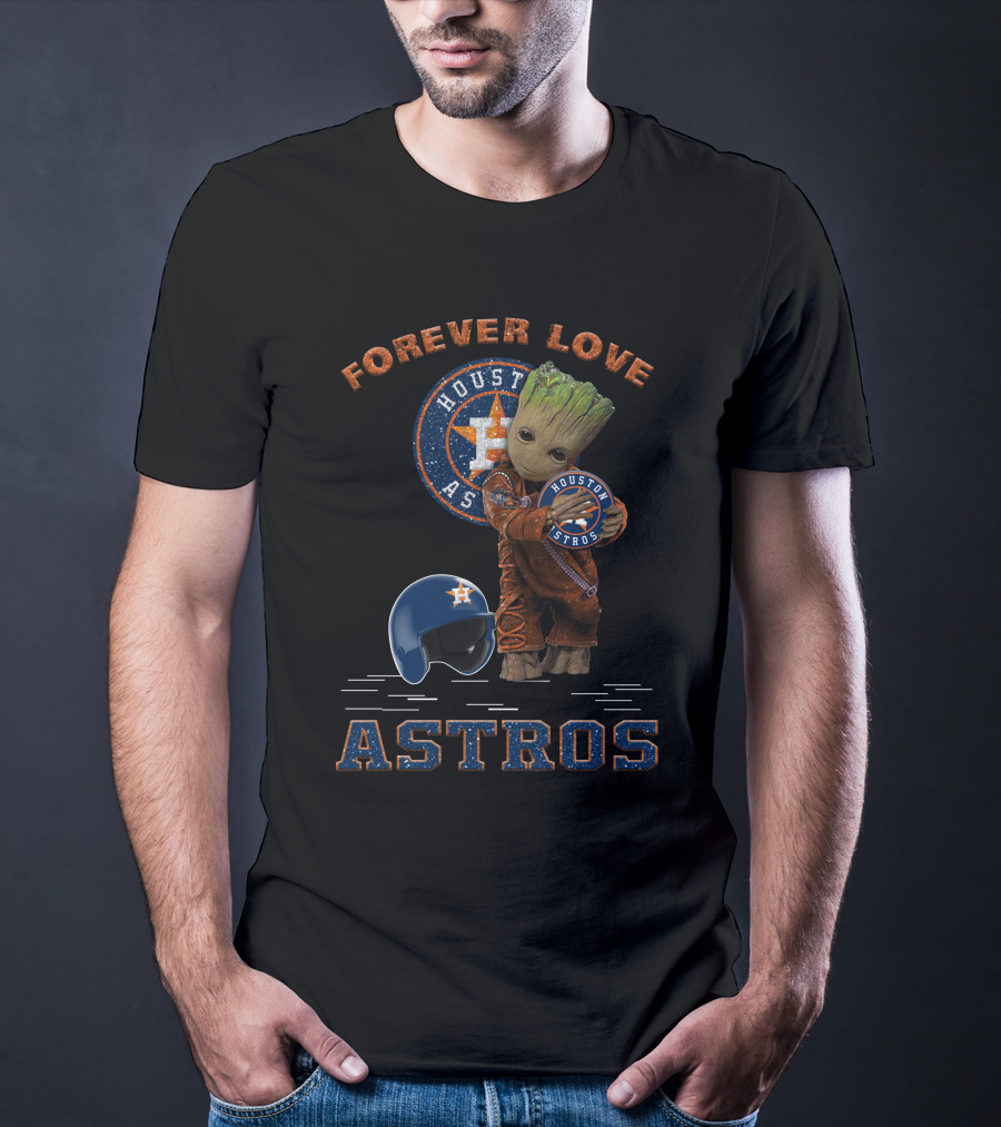 Forever Love Houston Astros MLB Fans Groot T-Shirt