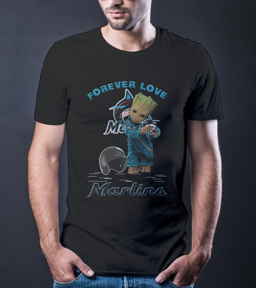 Forever Love Marlins Groot Miami Marlins Fans T-Shirt