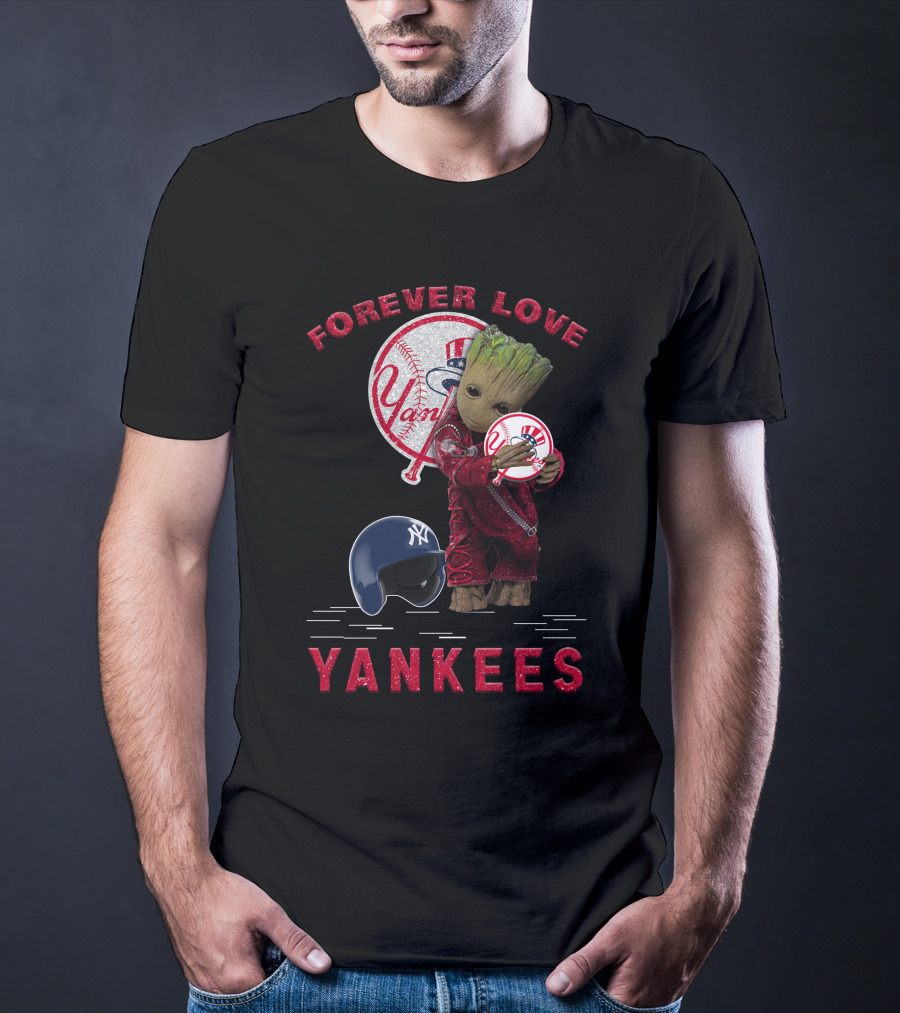 Forever Love Yankees Groot New York Yankees MLB Fans T-Shirt