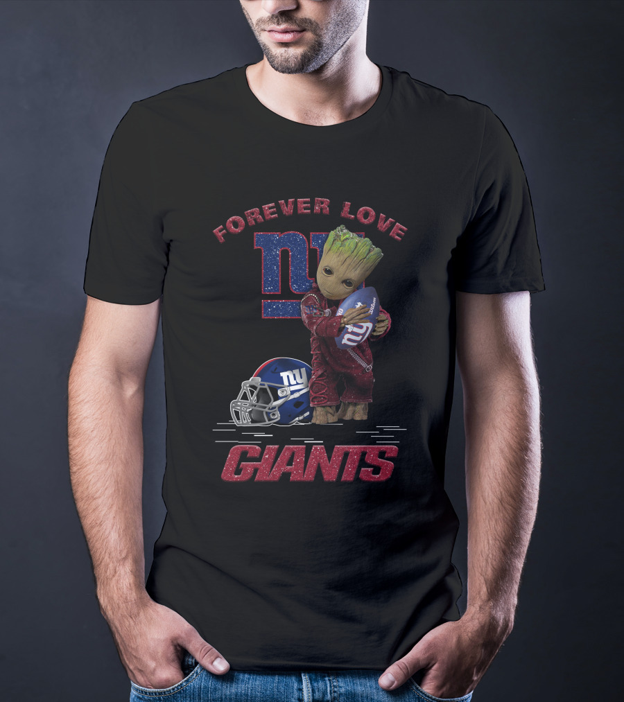 Forever Love Groot New York Giants T-Shirt