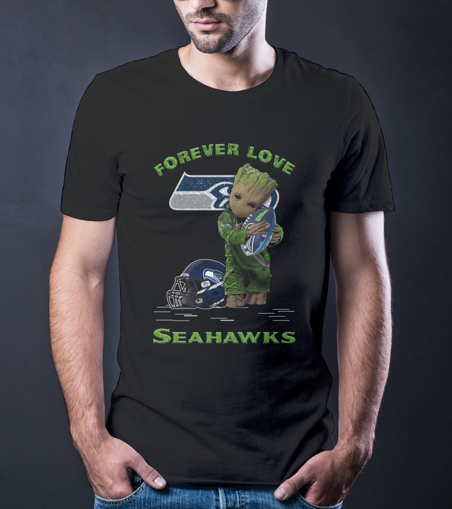 Forever Love Seahawks Groot Football Fan T-Shirt