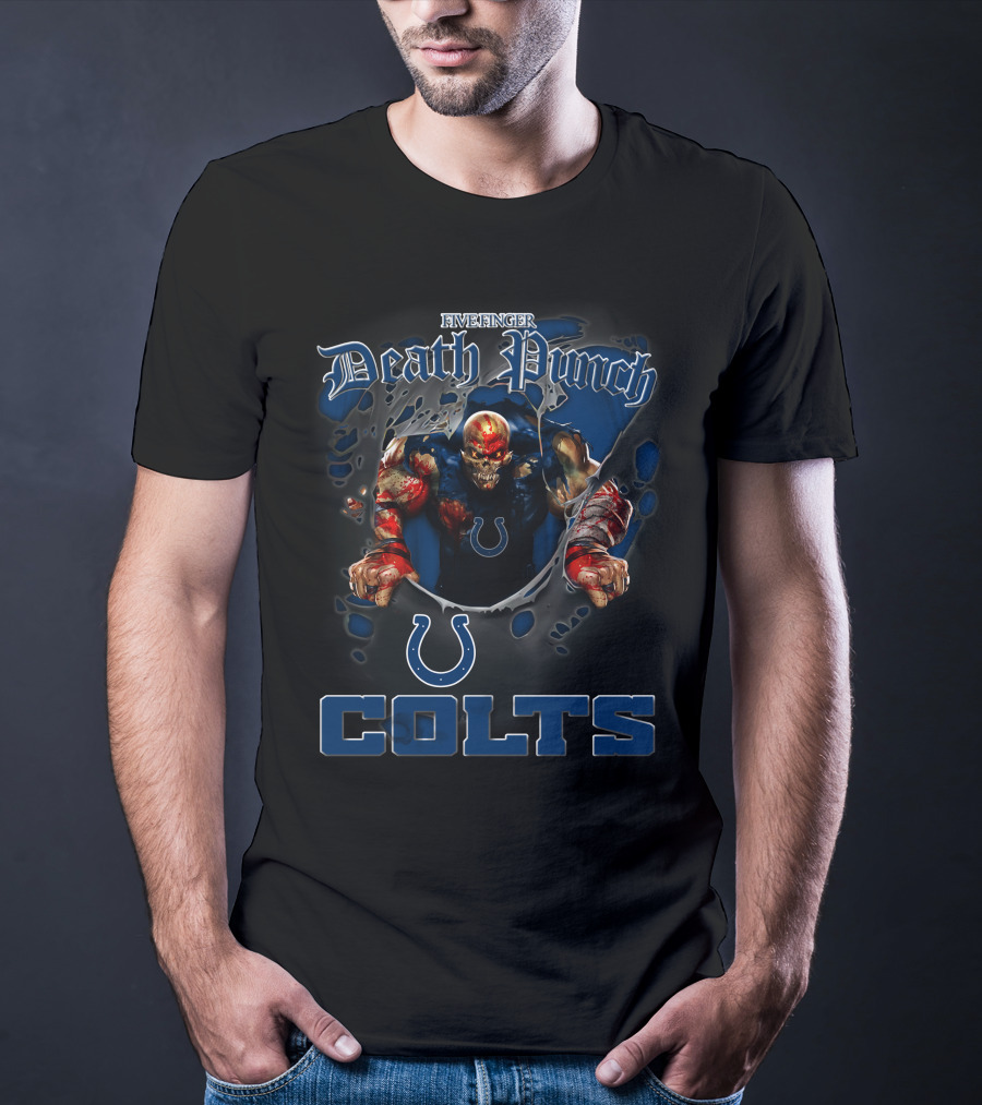 Five Finger Death Punch Colts Nfl Football Fans Indianapolis T-Shirt