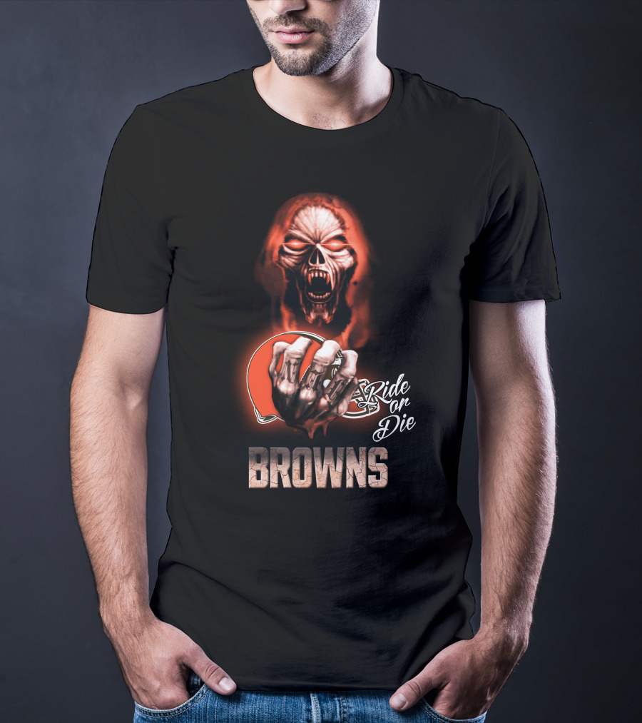 Browns Nfl Cleveland Ride Or Die 146 Hd0008 T-Shirt