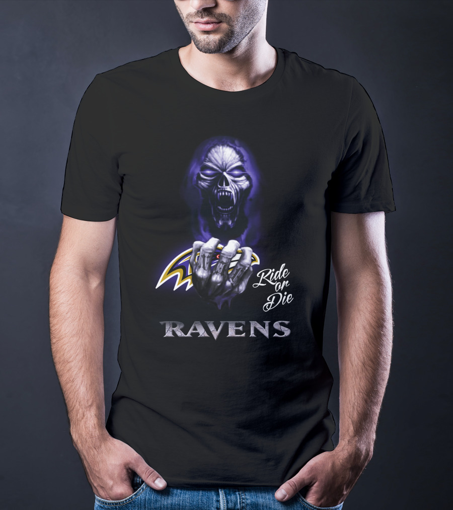 Ride Or Die Ravens Nfl Baltimore T-Shirt