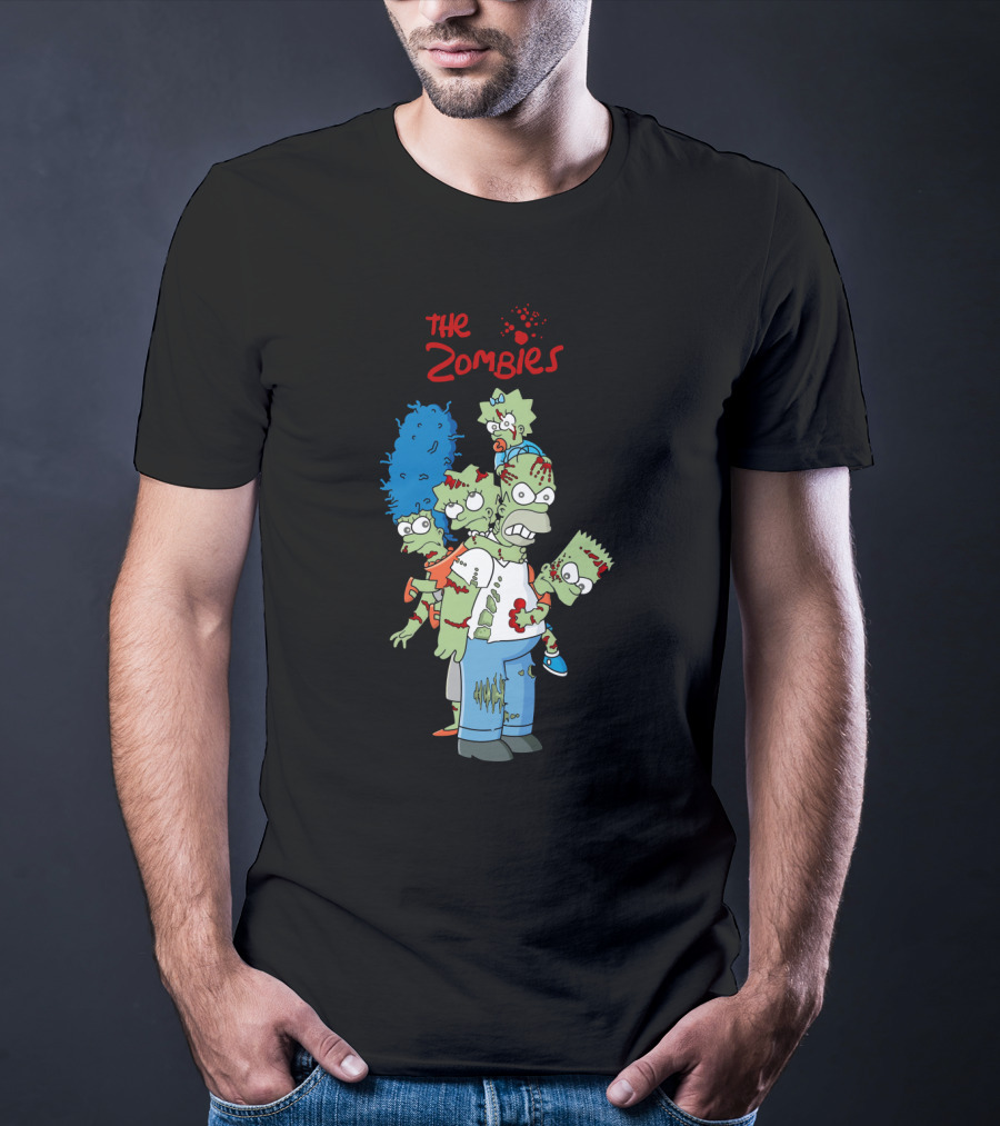 The Zoombies Family Parody Undead Springfield Icons T-Shirt