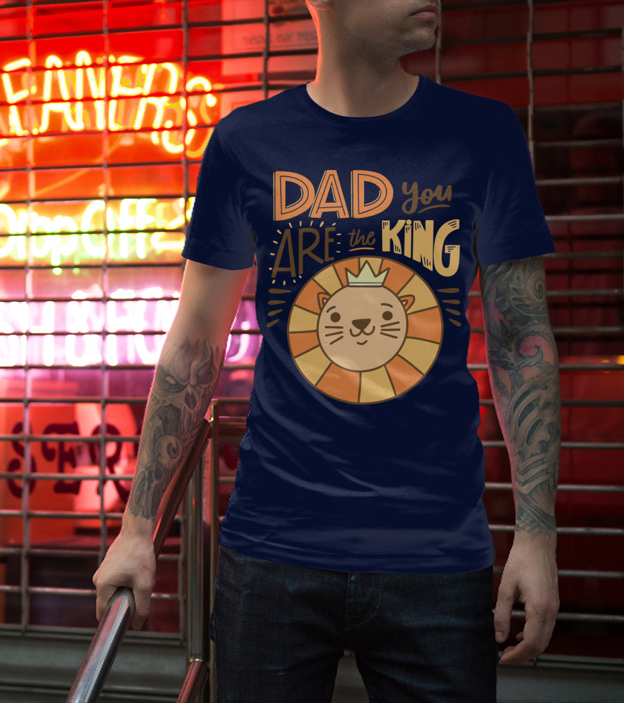 Dad You Are The King Lion With Crown T-Shirt