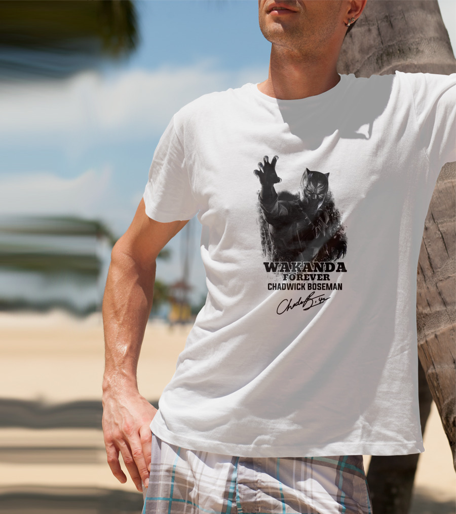 Wakanda Forever Chadwick Boseman T-Shirt
