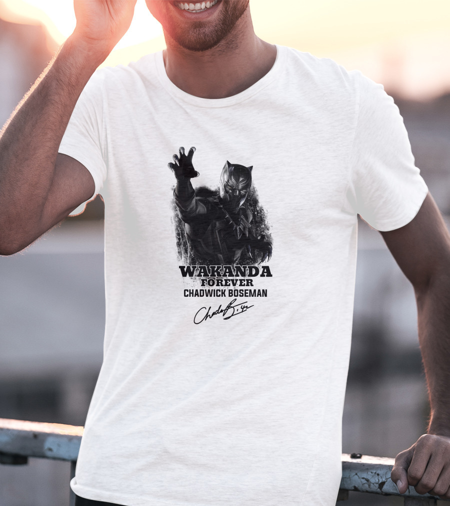 Wakanda Forever Chadwick Boseman T-Shirt