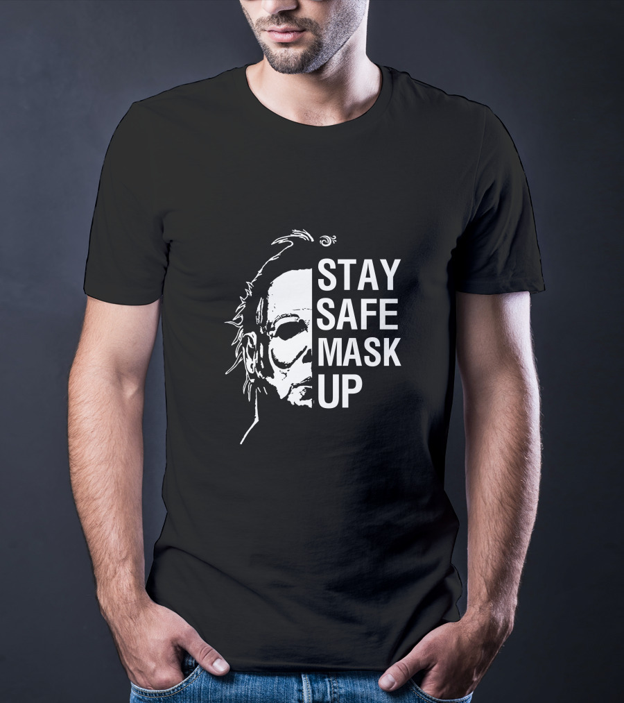 Stay Safe Mask Up Halloween T-Shirt