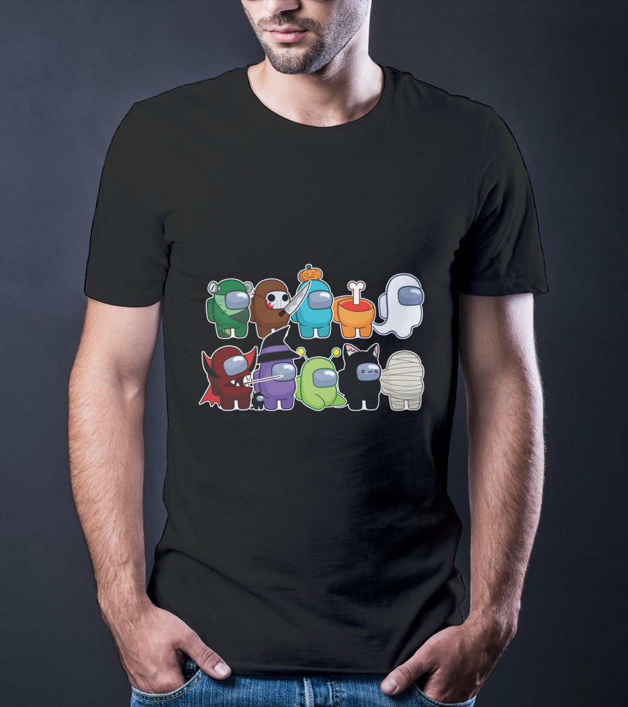 Among Us Halloween Crewmates Costume Collection T-Shirt