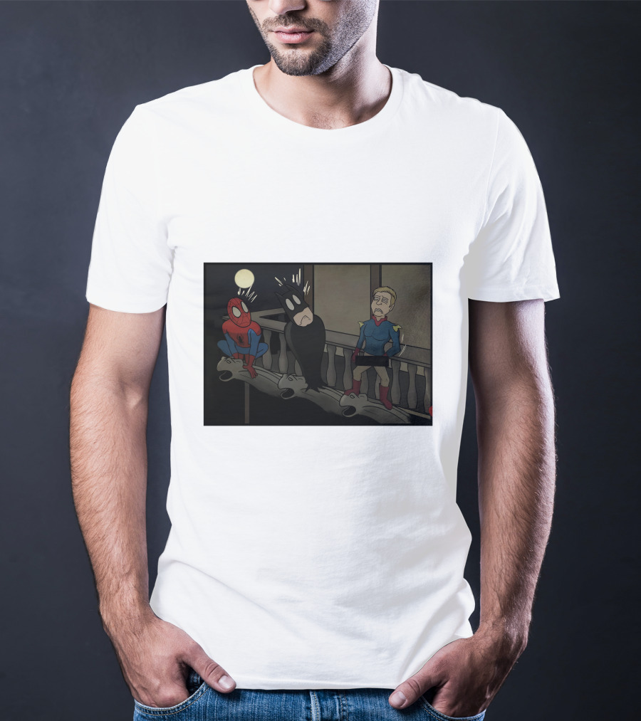 I Can Do What Ever I Want Superheroes On Balcony At Night T-Shirt
