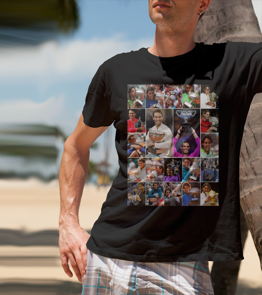 Nadal Trophy Collection 21 Grand Slam Victories T-Shirt