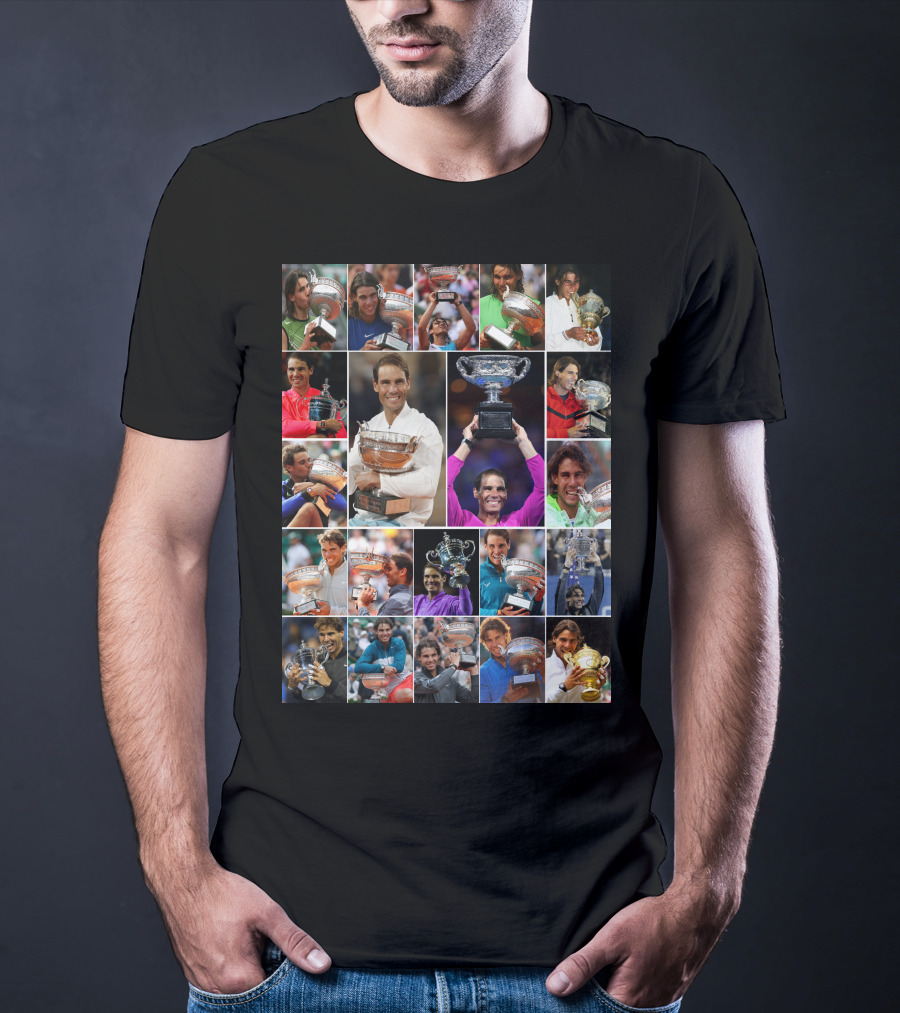 Nadal Trophy Collection 21 Grand Slam Victories T-Shirt