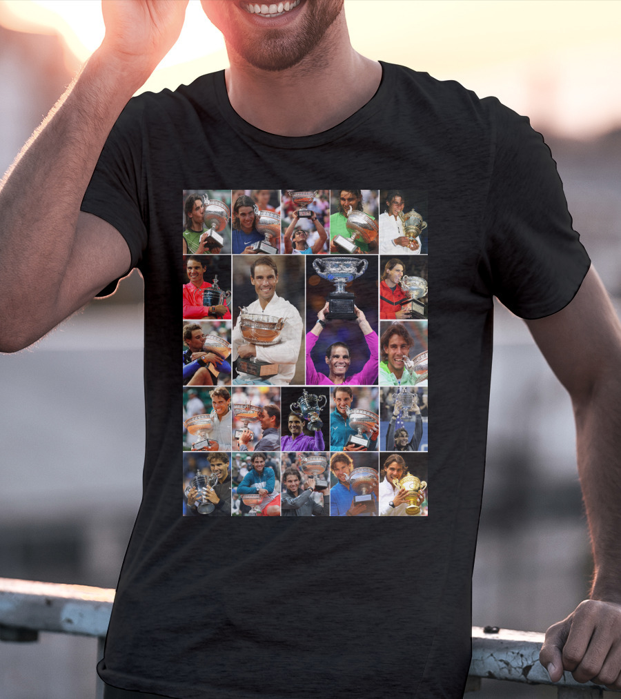 Nadal Trophy Collection 21 Grand Slam Victories T-Shirt
