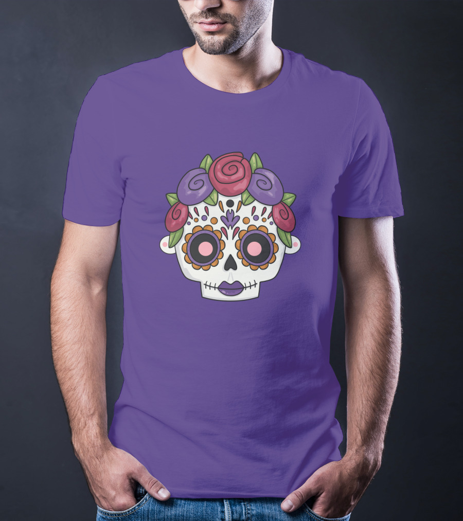 My Style My Hair Sugar Skull Rose Flower T-Shirt