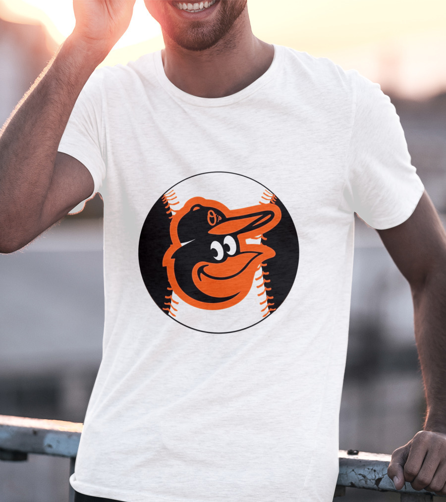 Orioles Baseball Logo Hot Dog Race Fun T-Shirt