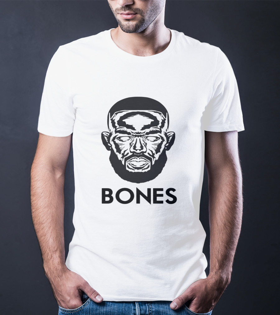 Bones Face Illustration Cool Man Jon Bones Jones T-Shirt